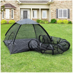Rest-Eazzzy Cat Tent Outdoor, Pet Enclosure Tent Suitable for Cats and Small Animals, Indoor Playpen Portable Exercise Tent with Carry Bag(Pet Tent& Tunnel) M